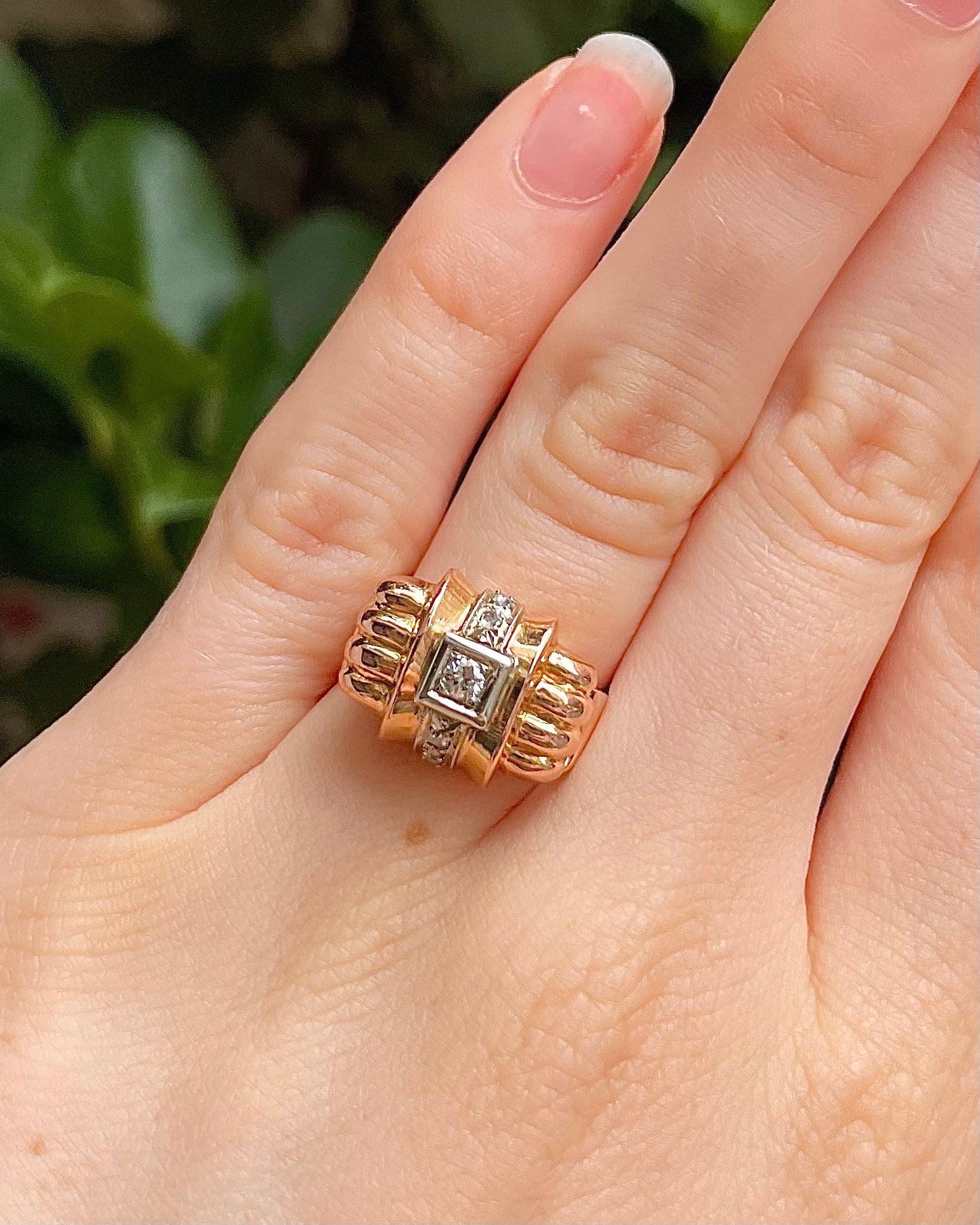 Bague Tank Diamants "Arléna"