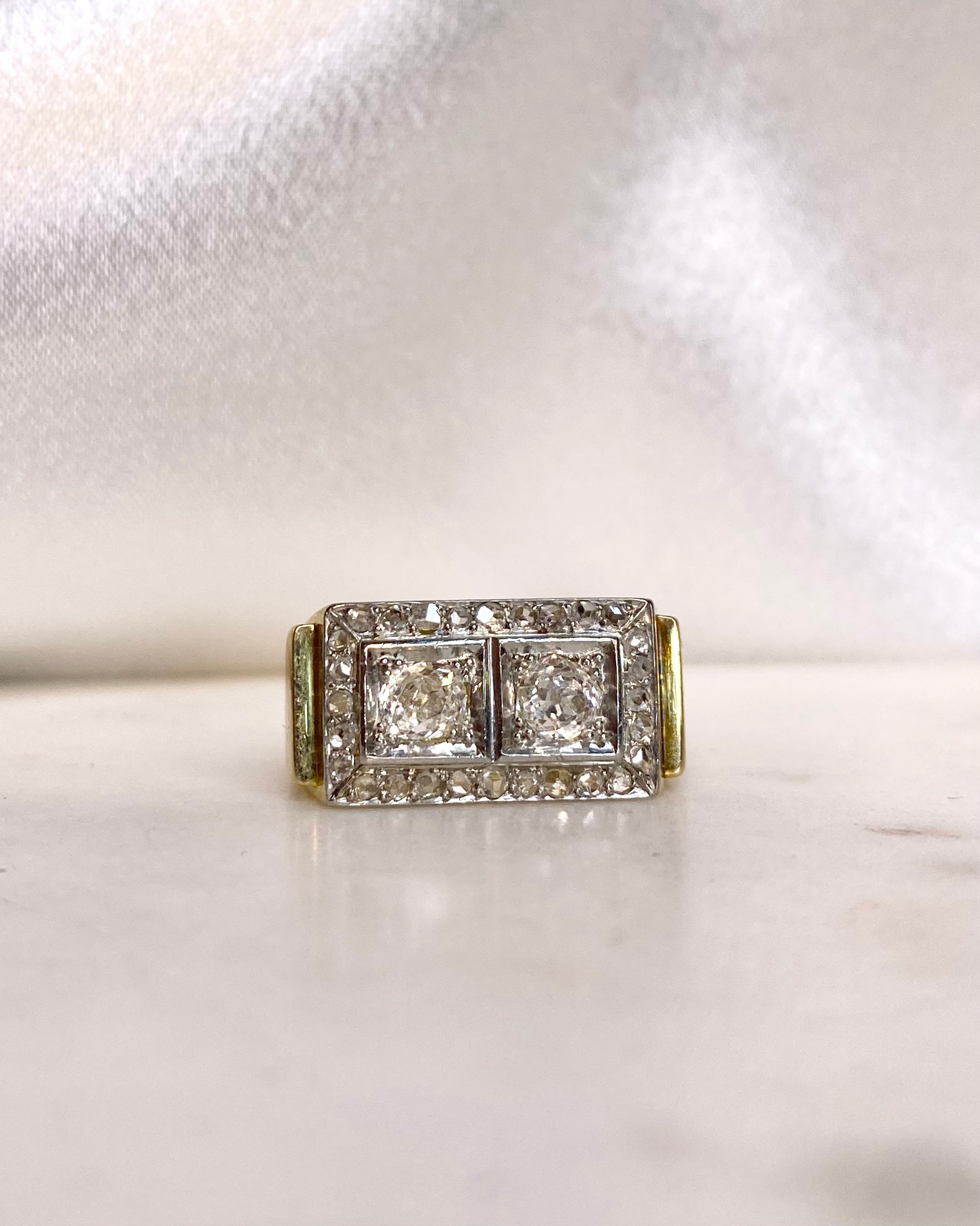 Bague Tank Diamants 0.78 carat "Gatou"