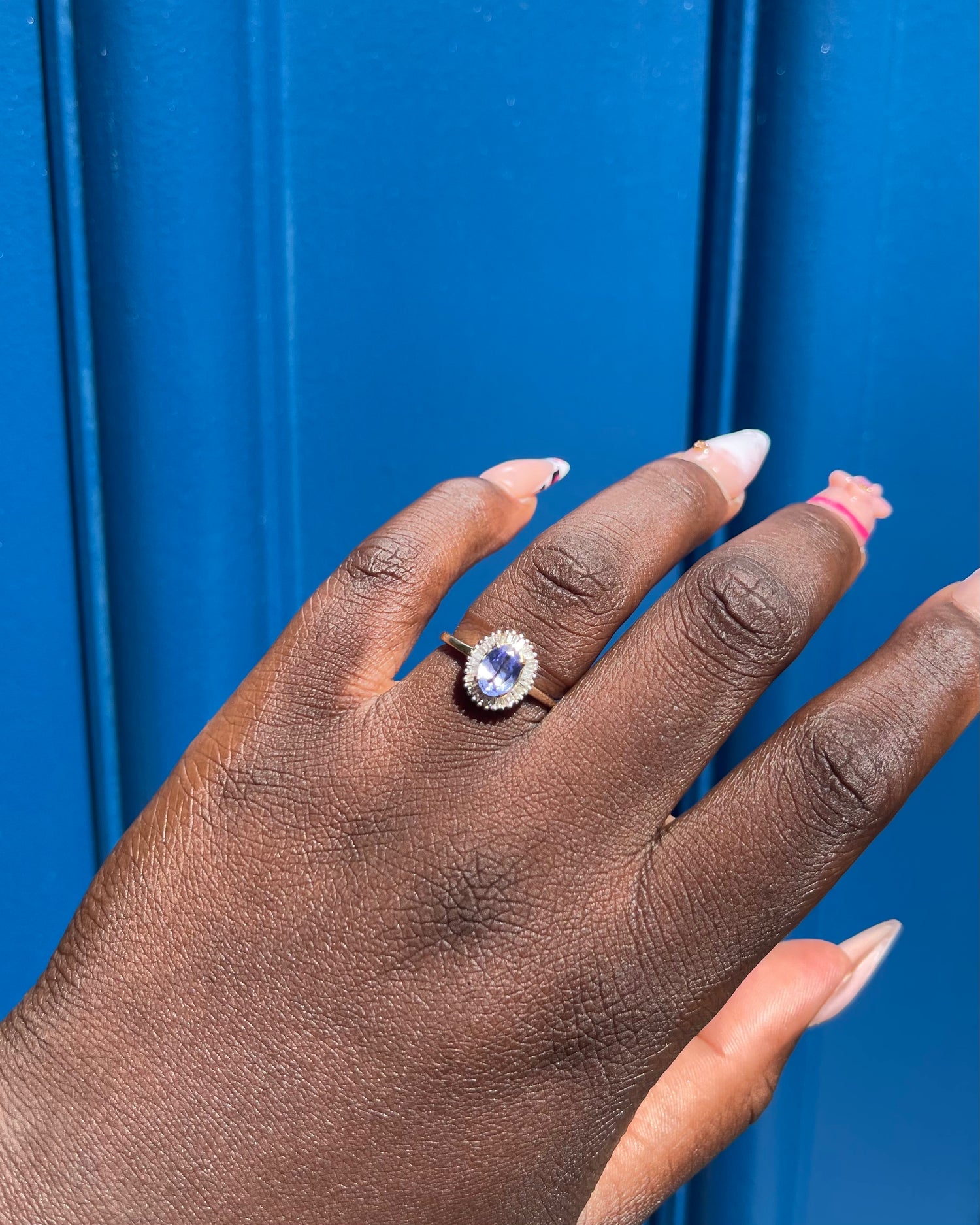 Bague Marguerite Tanzanite 0.85 carat & Diamants “Quitterie”