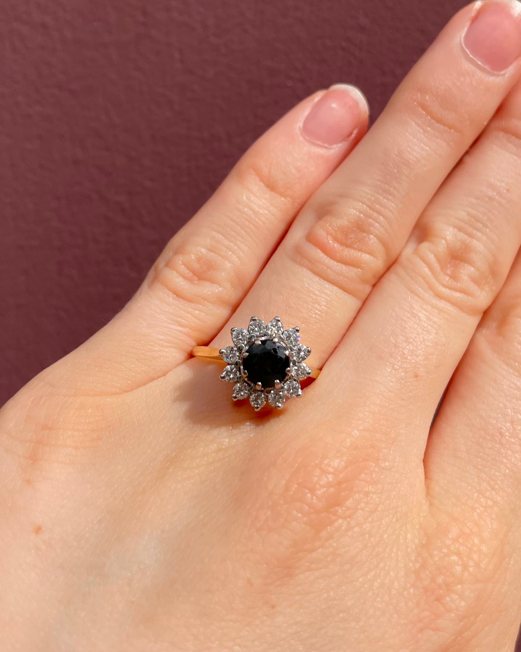 Bague Marguerite Tourmaline Verte 1 carat & Diamants "Késia"