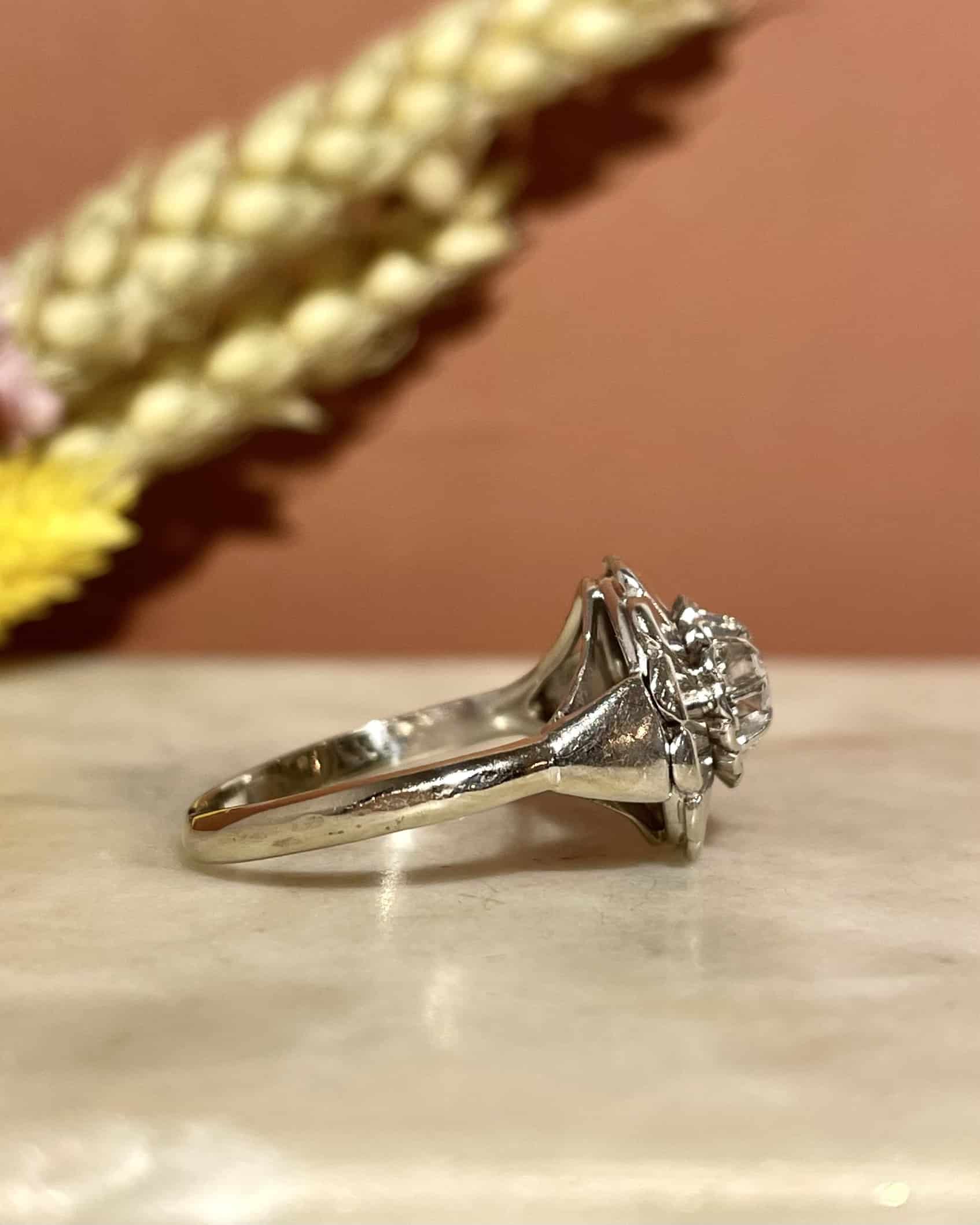 Bague Vintage Art-Déco Diamant 0.27 carat "Stephan"