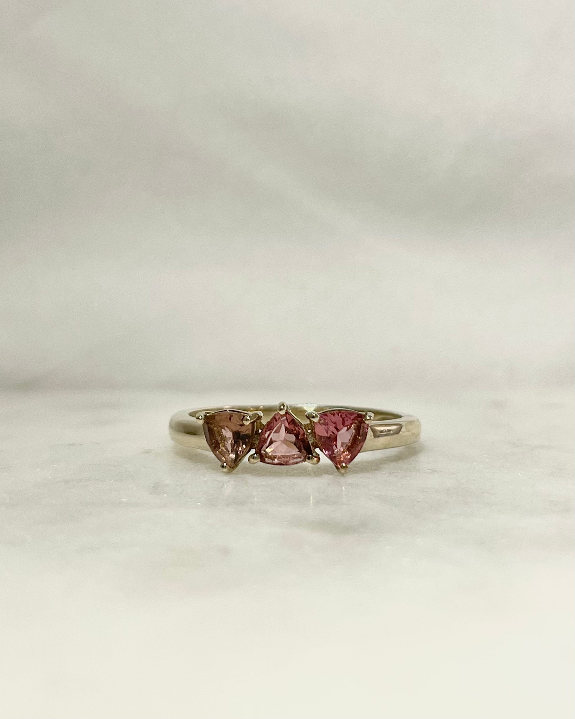 Bague Trilogie Tourmaline Rose "Zayce"