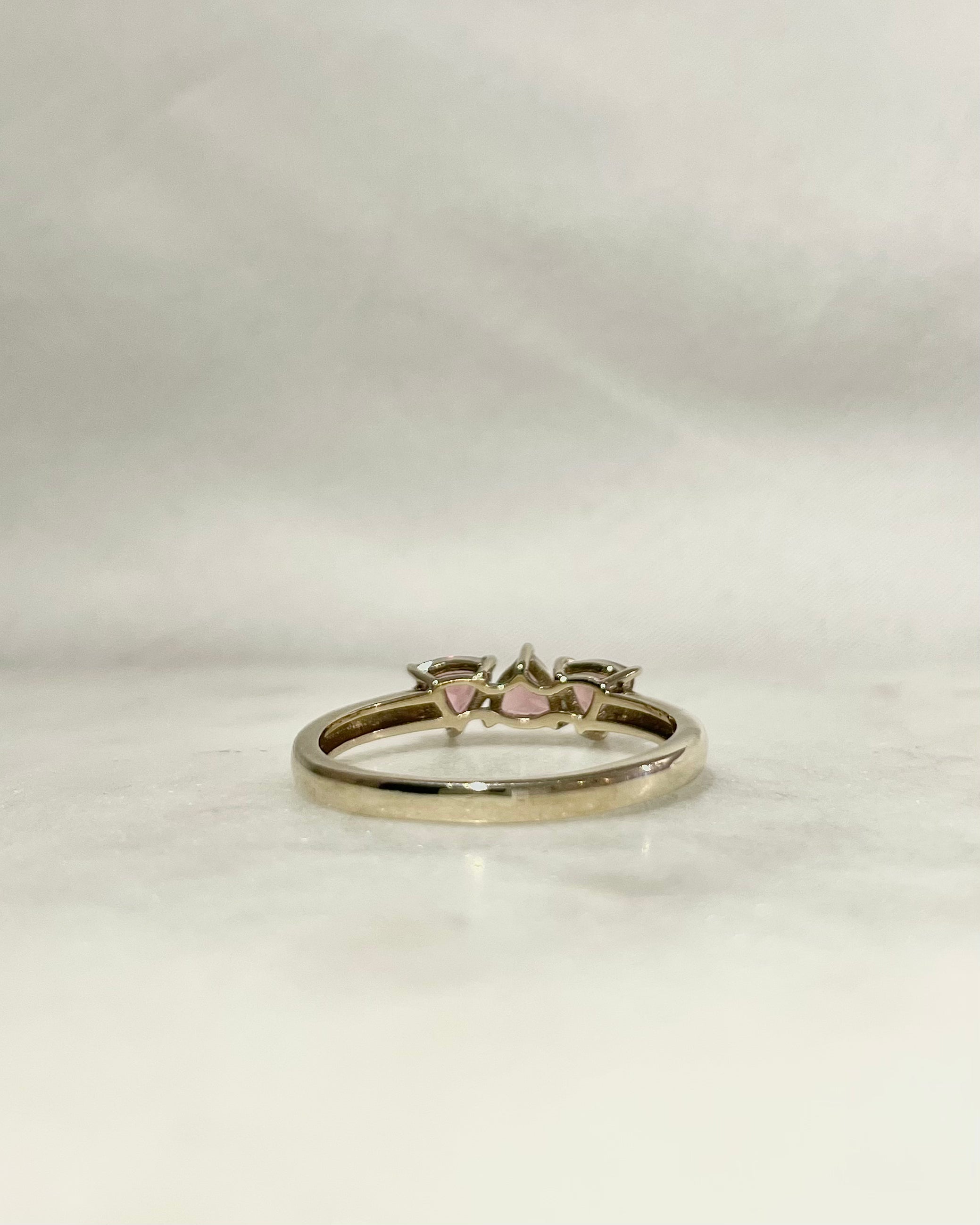 Bague Trilogie Tourmaline Rose "Zayce"