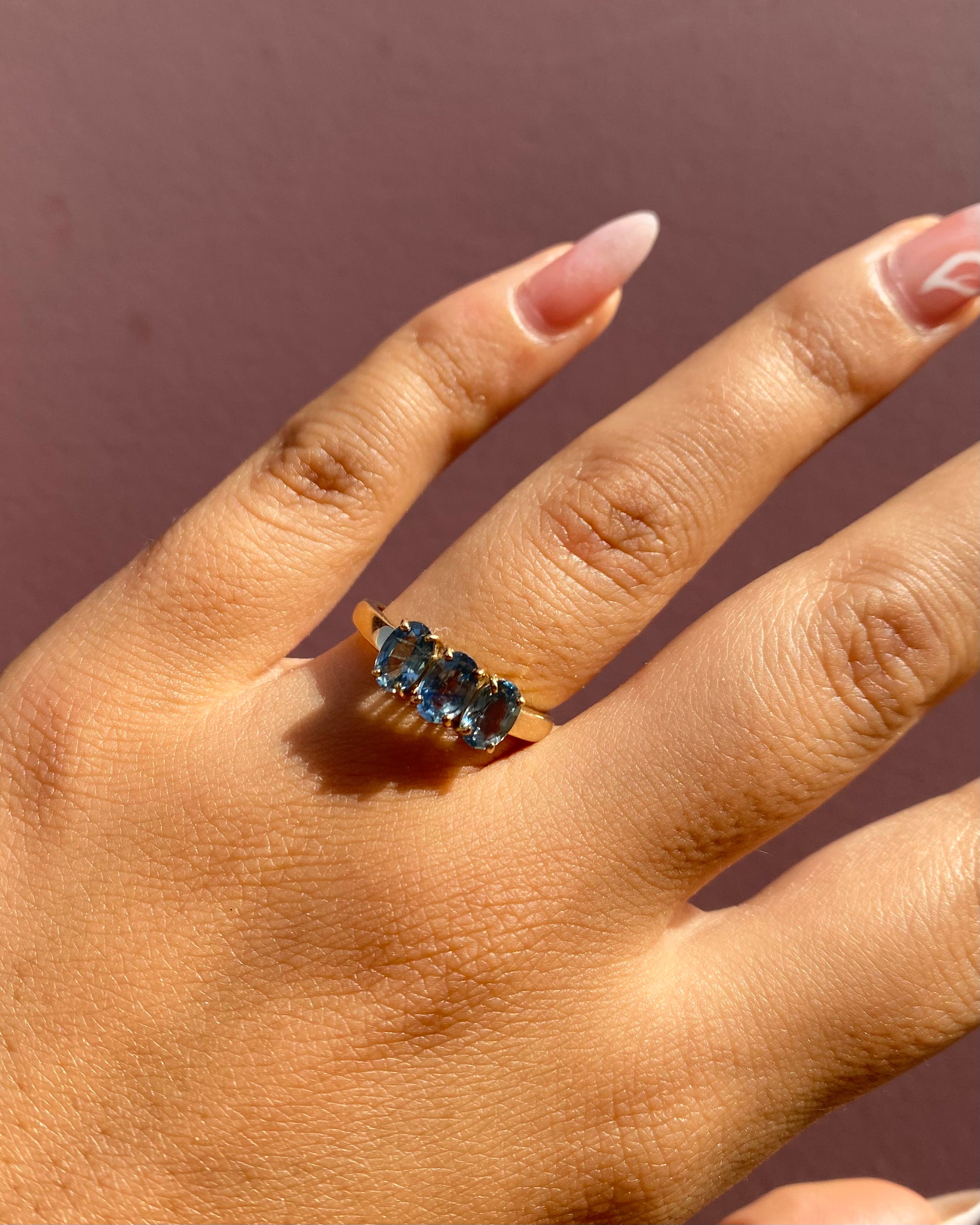Bague Trilogie Saphirs 1.74 carat "Garance"