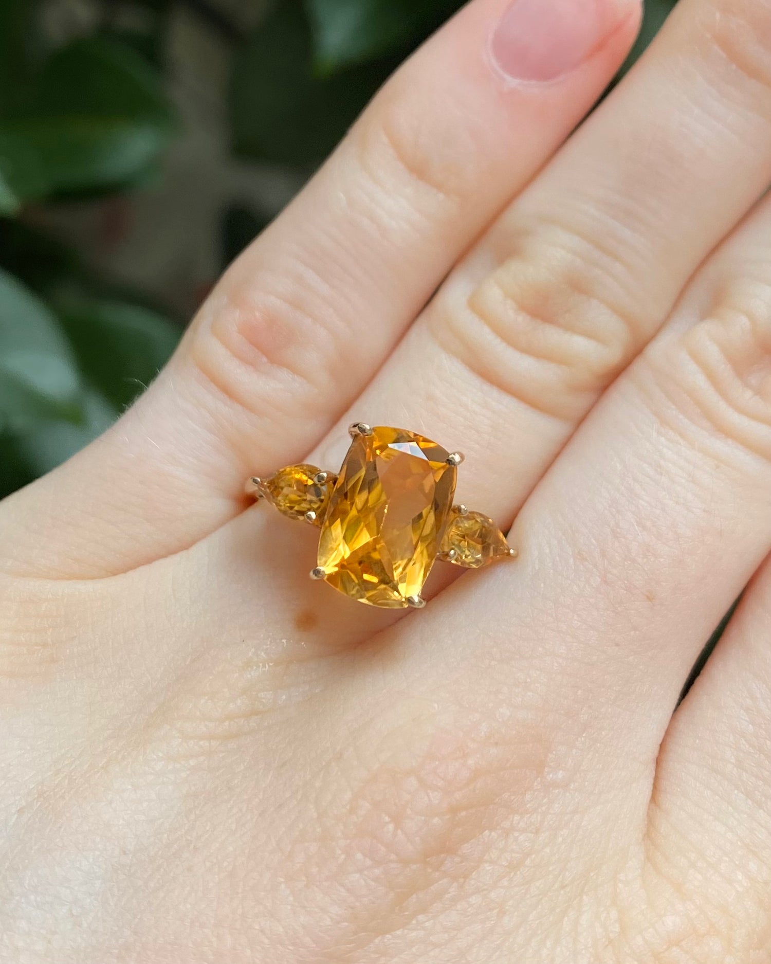 Bague Trilogie Citrine 4.10 Carats "Mia"