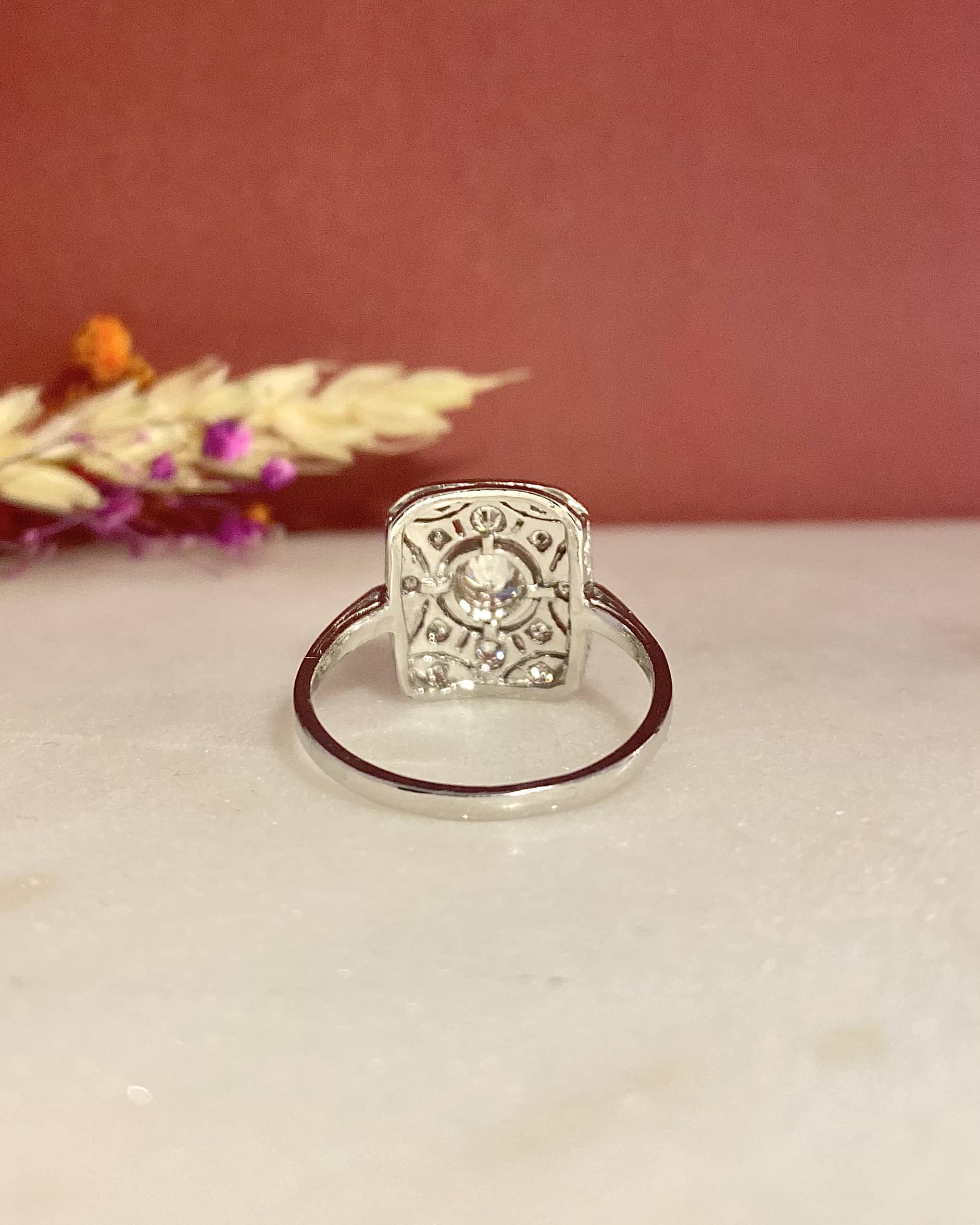 Bague style Art-Déco Diamants 0.53 carat "Colette"