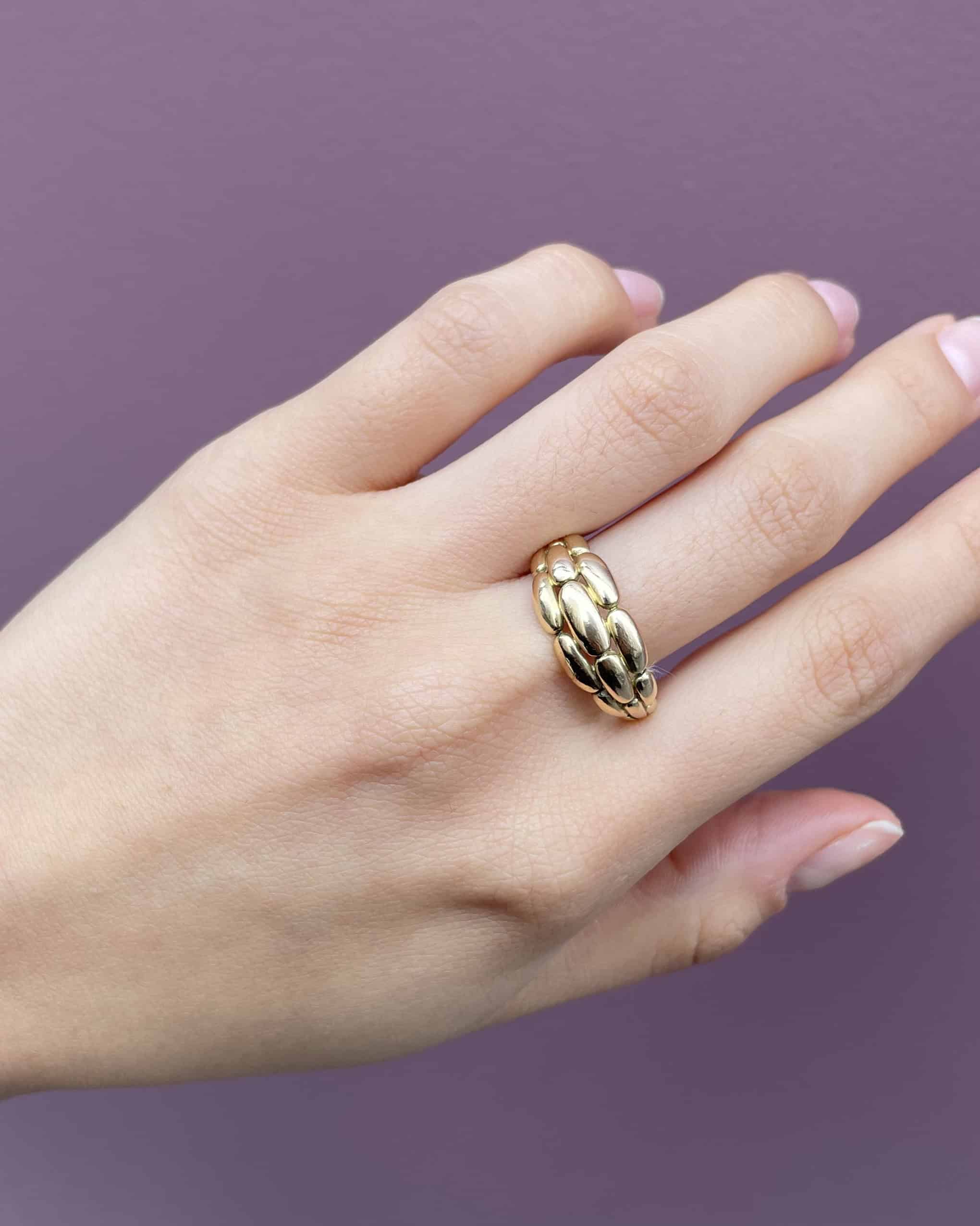 Bague Jonc Or 18 Carats "Gisèle" - Elliade Paris
