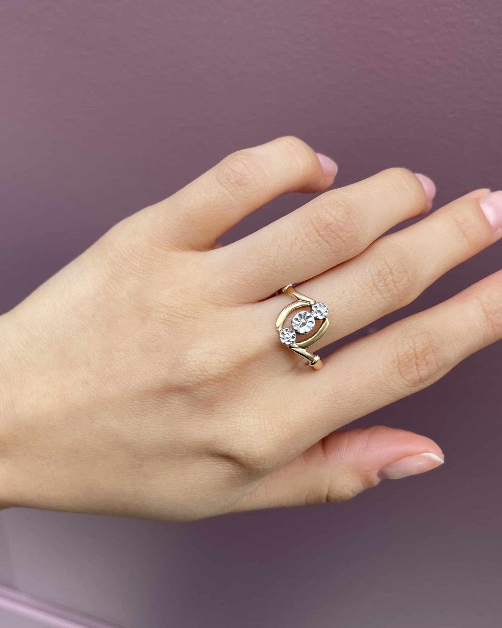 Bague Vintage Art-Déco Diamant "Donna"