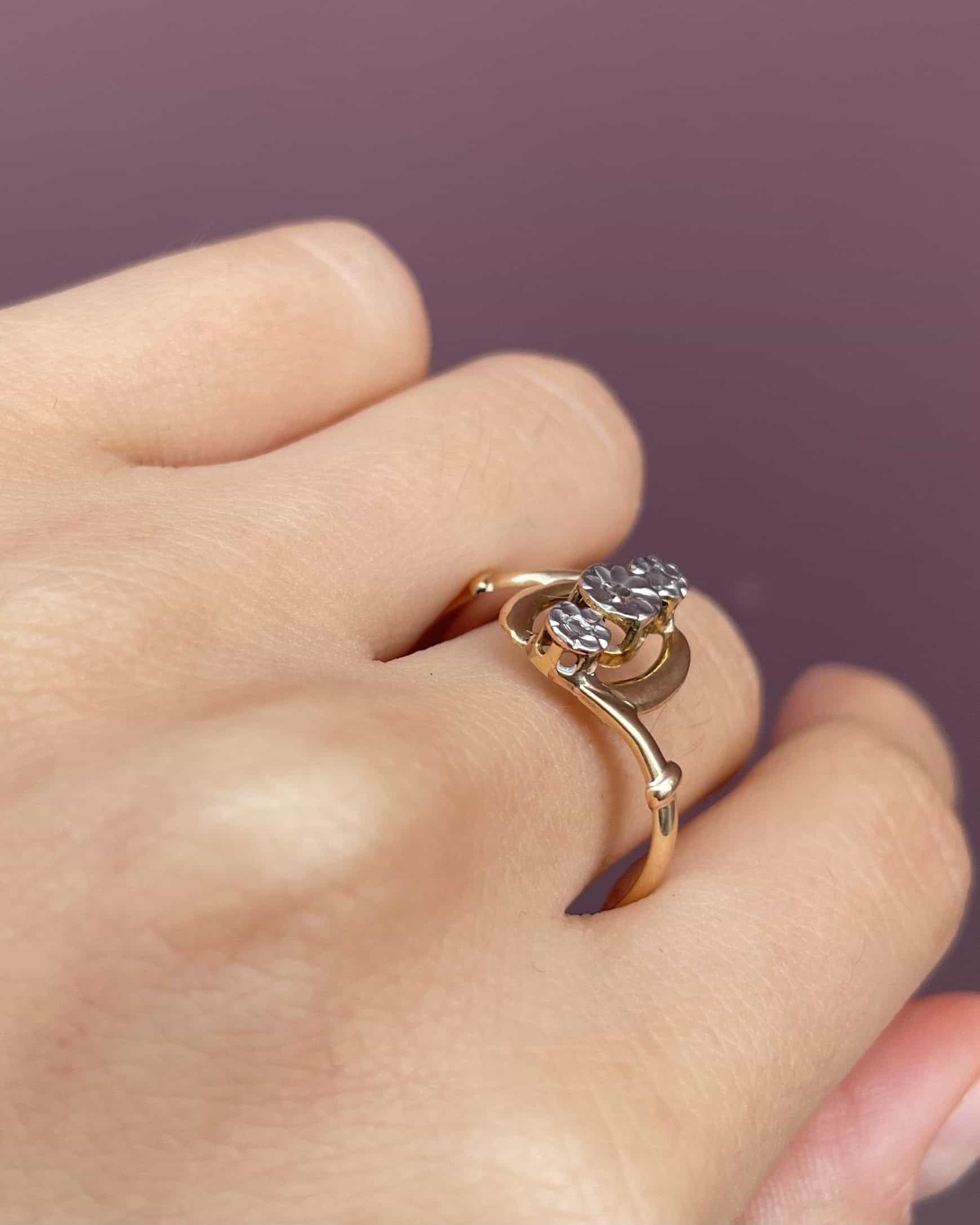 Bague Vintage Art-Déco Diamant "Donna"