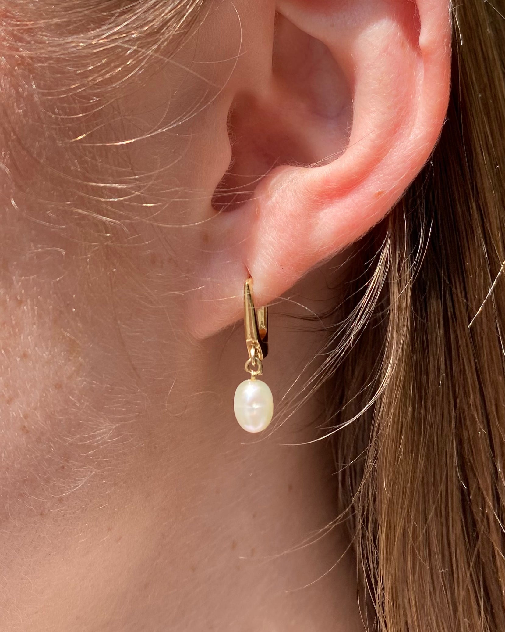 Pendientes de perla "Olympe"