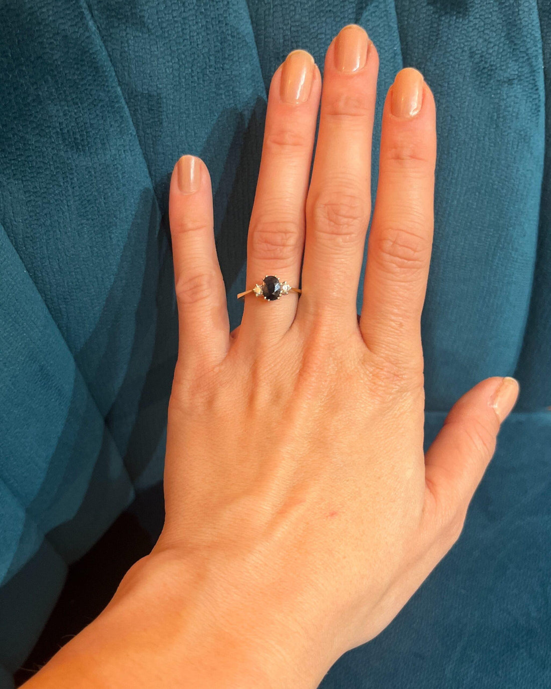 Bague Trilogie Saphir et Diamants &quot;Cynthia&quot;