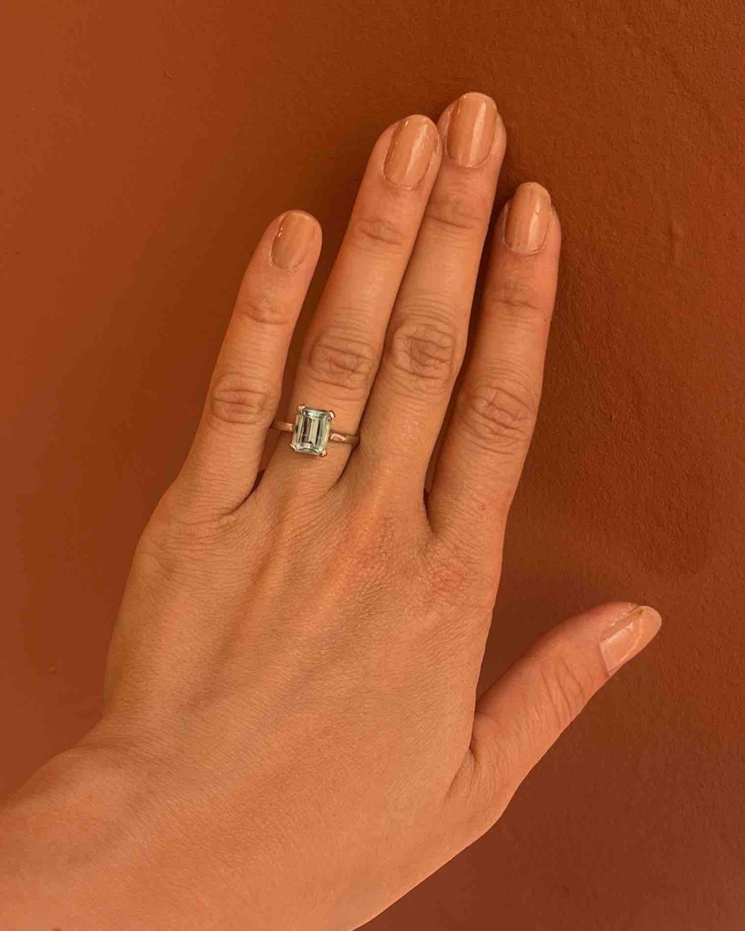 Bague Aigue-Marine vintage &quot;Diane&quot;