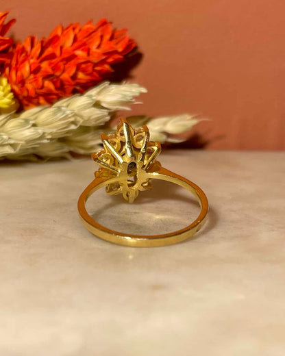 Bague Marguerite Saphir &amp; Diamants &quot;Solena&quot;