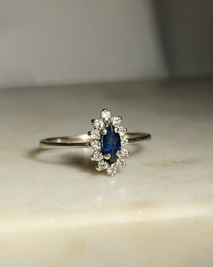 Bague Marguerite Saphir &amp; Diamants &quot;Katalya&quot;