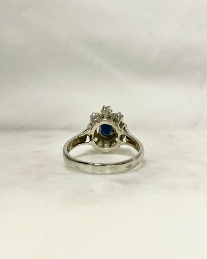 Bague Marguerite Saphir 1.32 carat &amp; Diamants &quot;Reyah&quot;