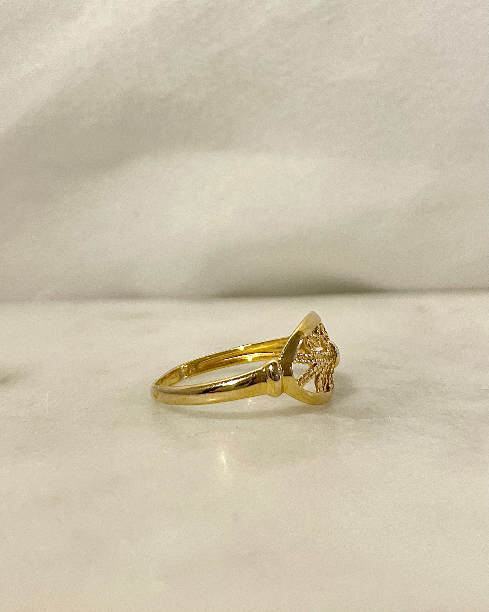 Bague Filigrane Or Jaune 9 Carats &quot;Cléophée&quot;