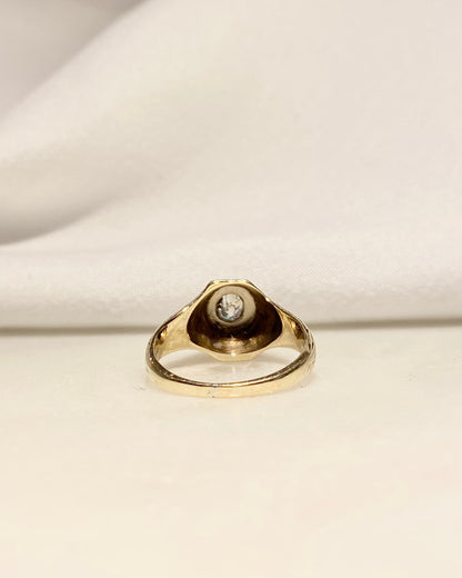 Bague Chevalière Diamant 0.15 carat &quot;Carmen&quot;