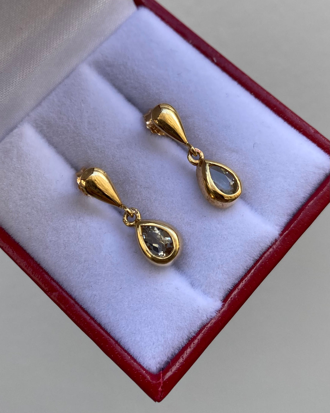 Boucles Aigue-Marines 0.60 carat &quot;Jeanne&quot;