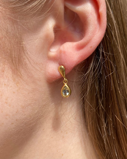 Boucles Aigue-Marines 0.60 carat &quot;Jeanne&quot;