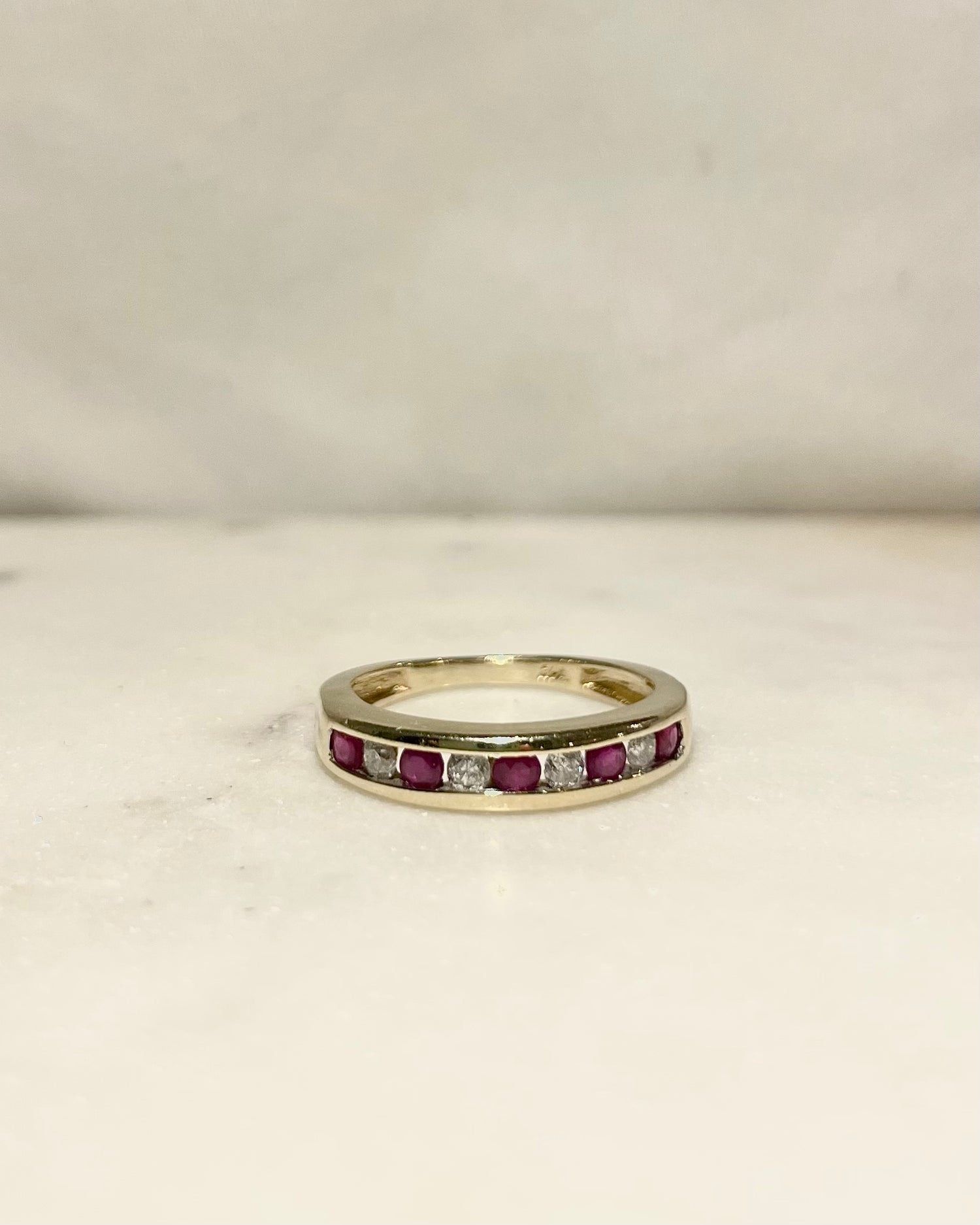 Demi Alliance Rubis &amp; Diamants &quot;Manelle&quot;