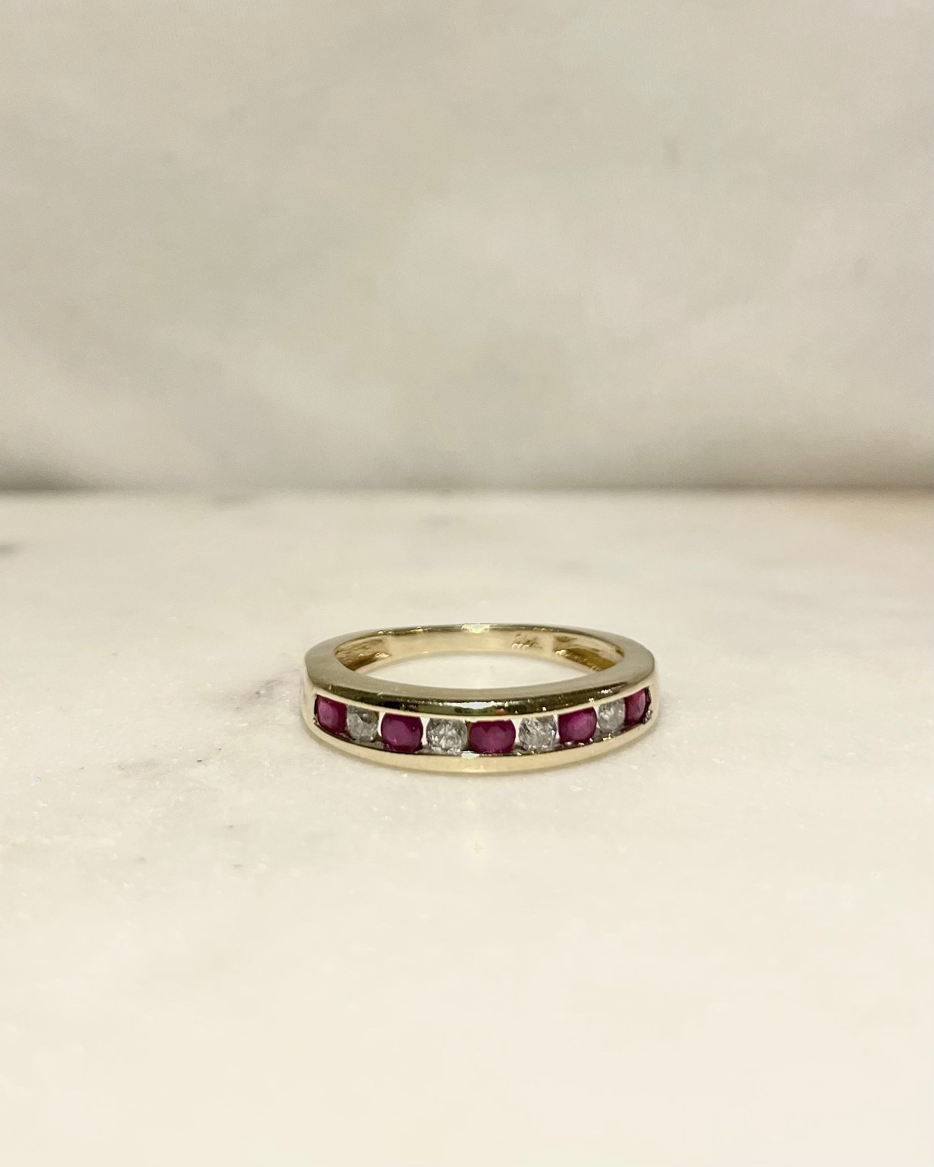 Demi Alliance Rubis &amp; Diamants "Manelle"