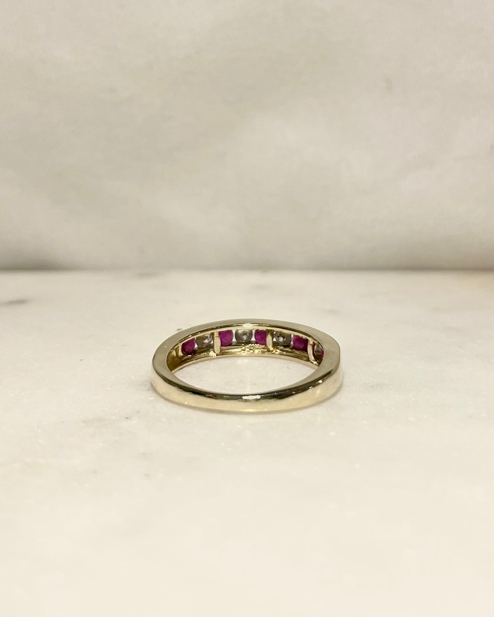 Demi Alliance Rubis &amp; Diamants "Manelle"