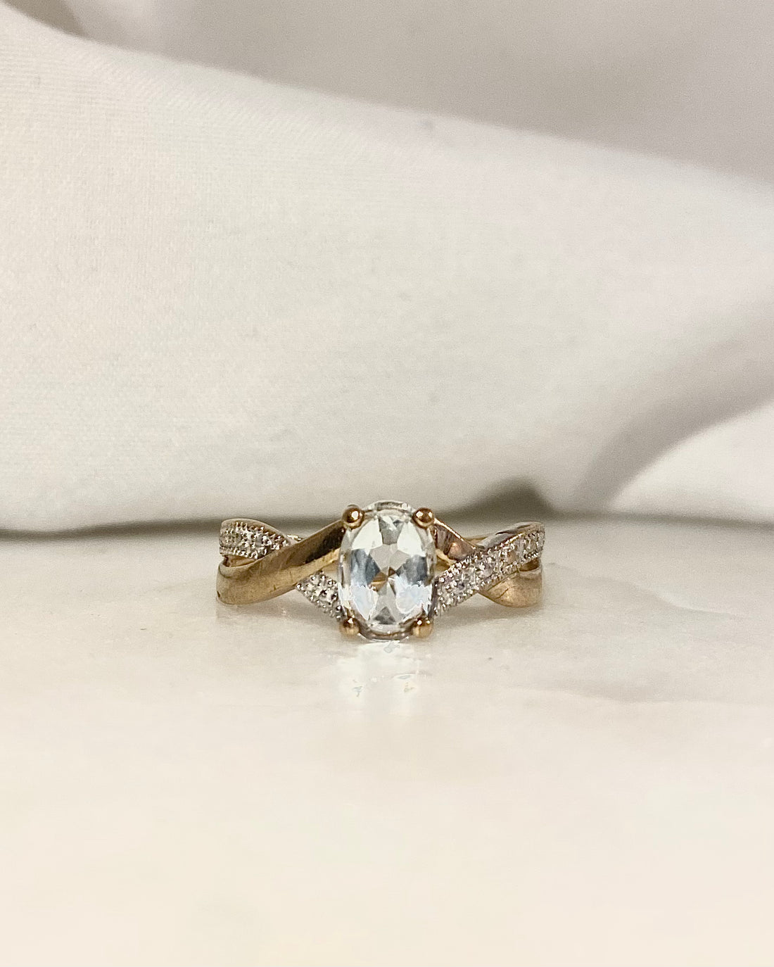 Bague Tourbillon Aigue-Marine 0.60 carat &quot;Rosalia&quot;