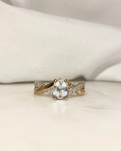 Bague Tourbillon Aigue-Marine 0.60 carat &quot;Rosalia&quot;