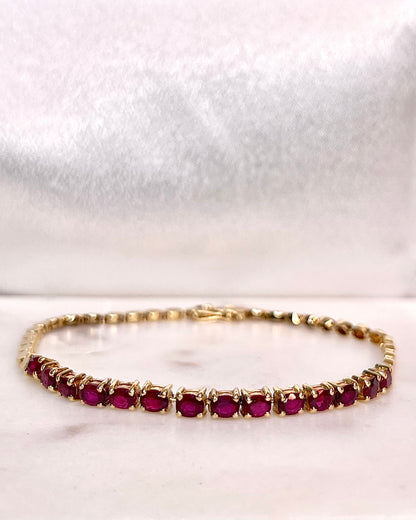 Bracelet Rivière Rubis 3.50 carats &quot;Nolae&quot;