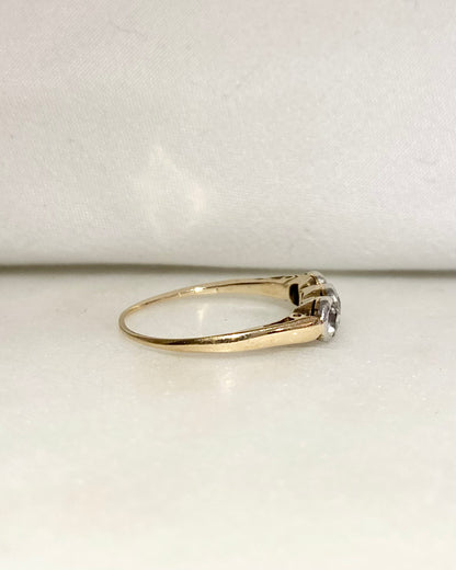 Bague Trilogie style Art Déco Diamants 0.50 carat &quot;Lou&quot;