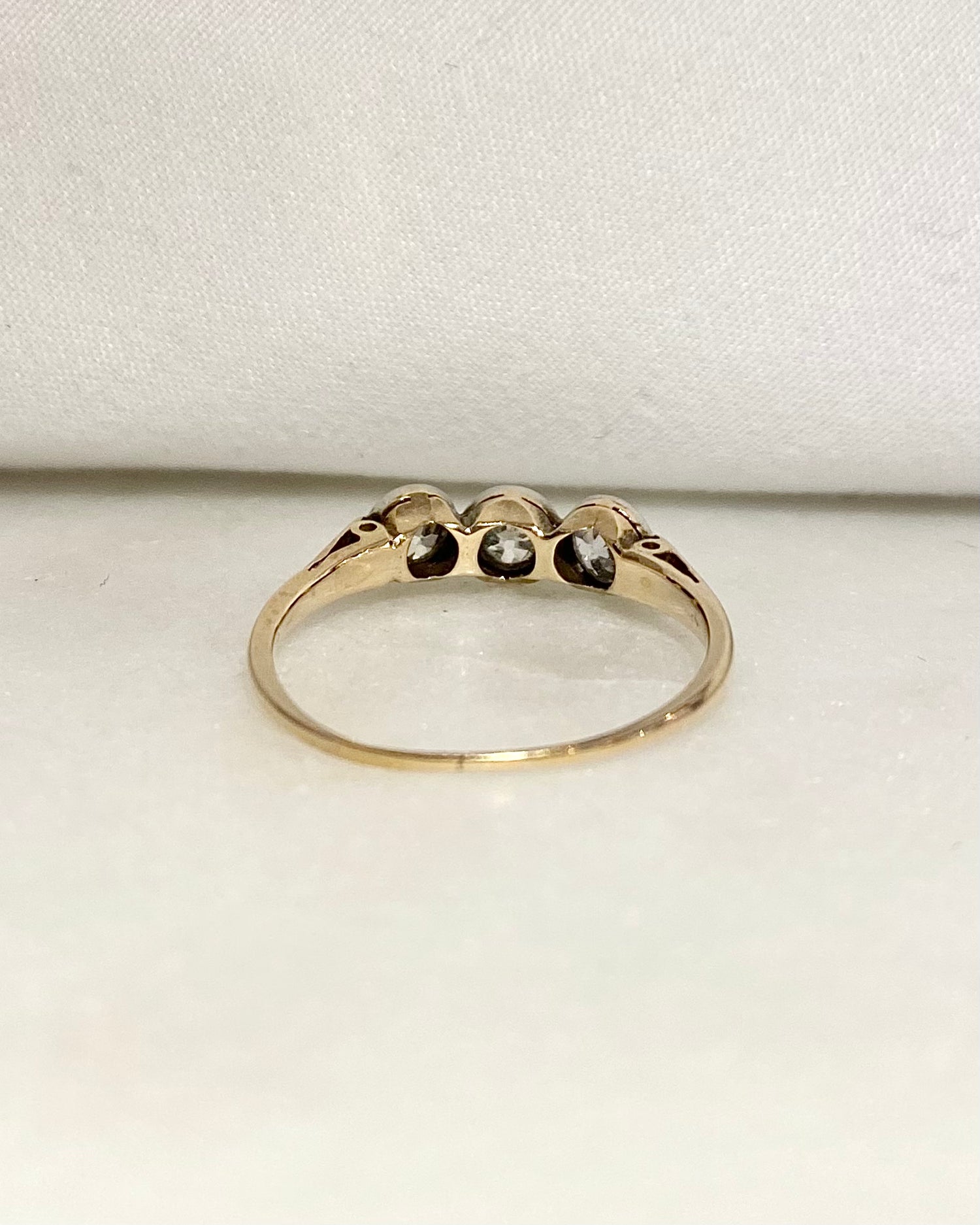 Bague Trilogie style Art Déco Diamants 0.50 carat &quot;Lou&quot;