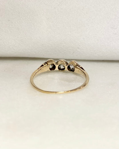 Bague Trilogie style Art Déco Diamants 0.50 carat &quot;Lou&quot;