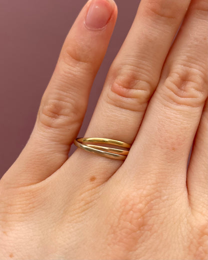 Alliance Trois Ors 18 carats &quot;Ellya&quot;