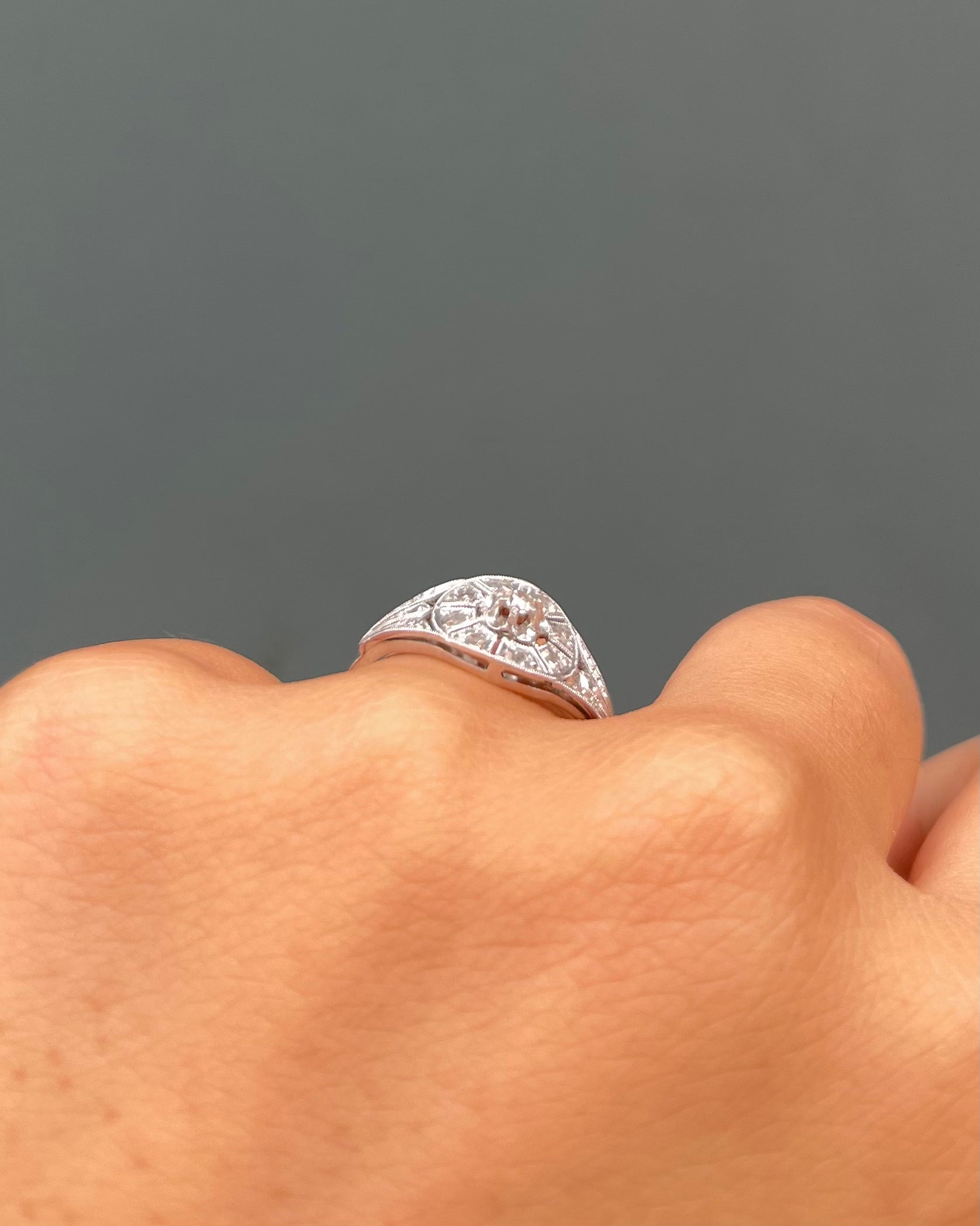 Bague Art-Déco Diamants "Célestine"