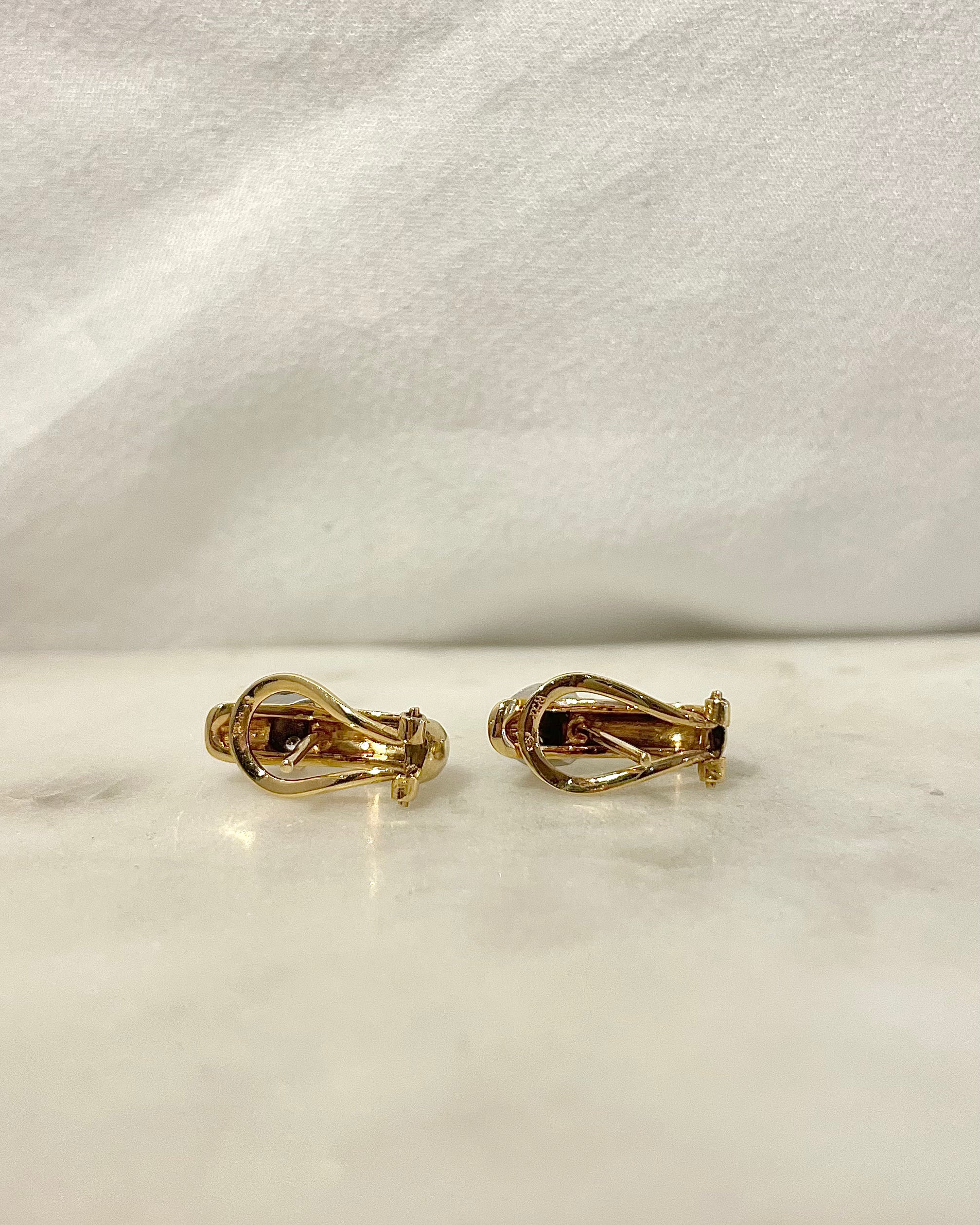 Pendientes "Terese" de oro de 6,68 g y 6 diamantes