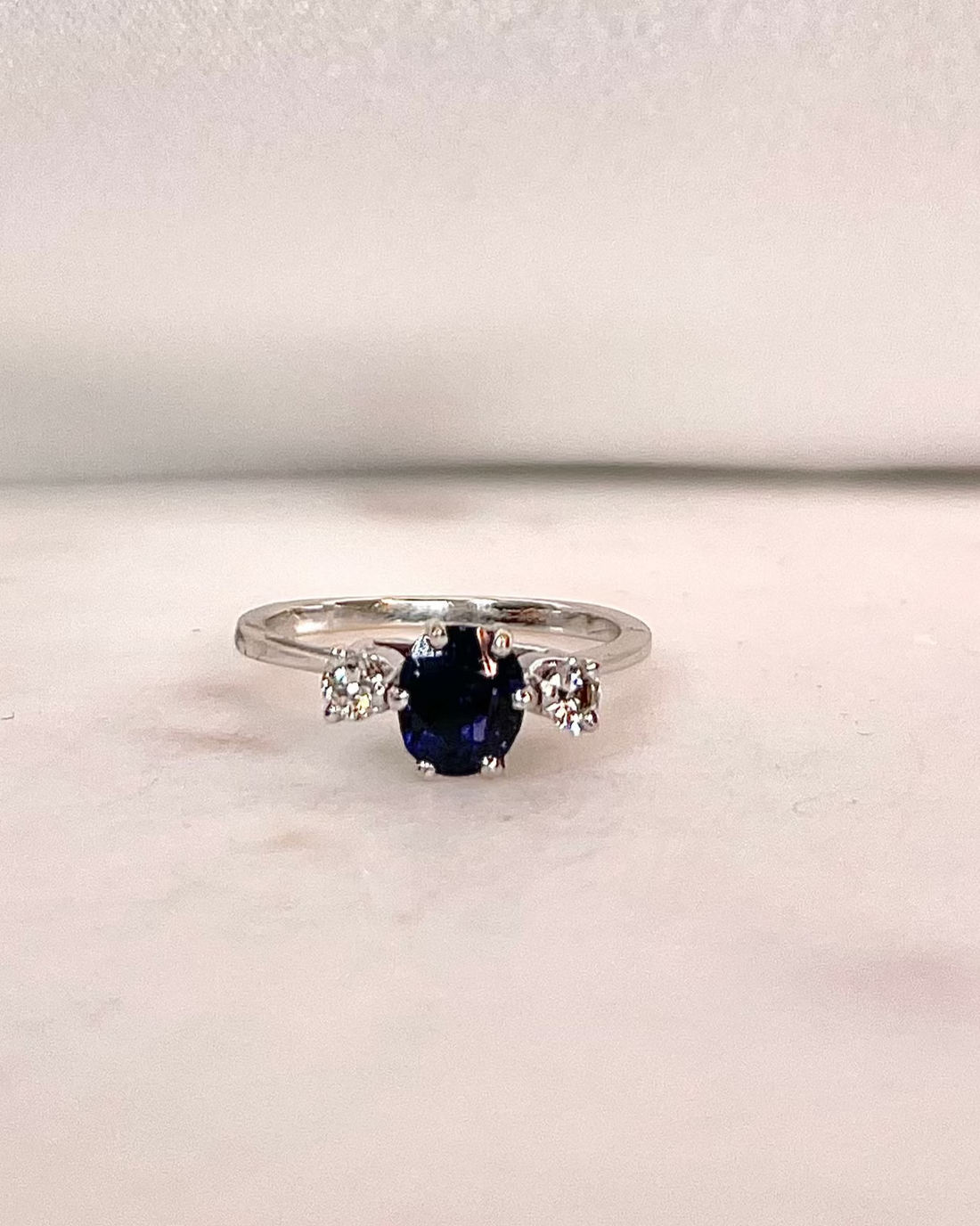 Bague Trilogie Saphir & Diamants "Lyna"