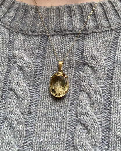 Pendentif Citrine 20 carats &quot;Victorine&quot;