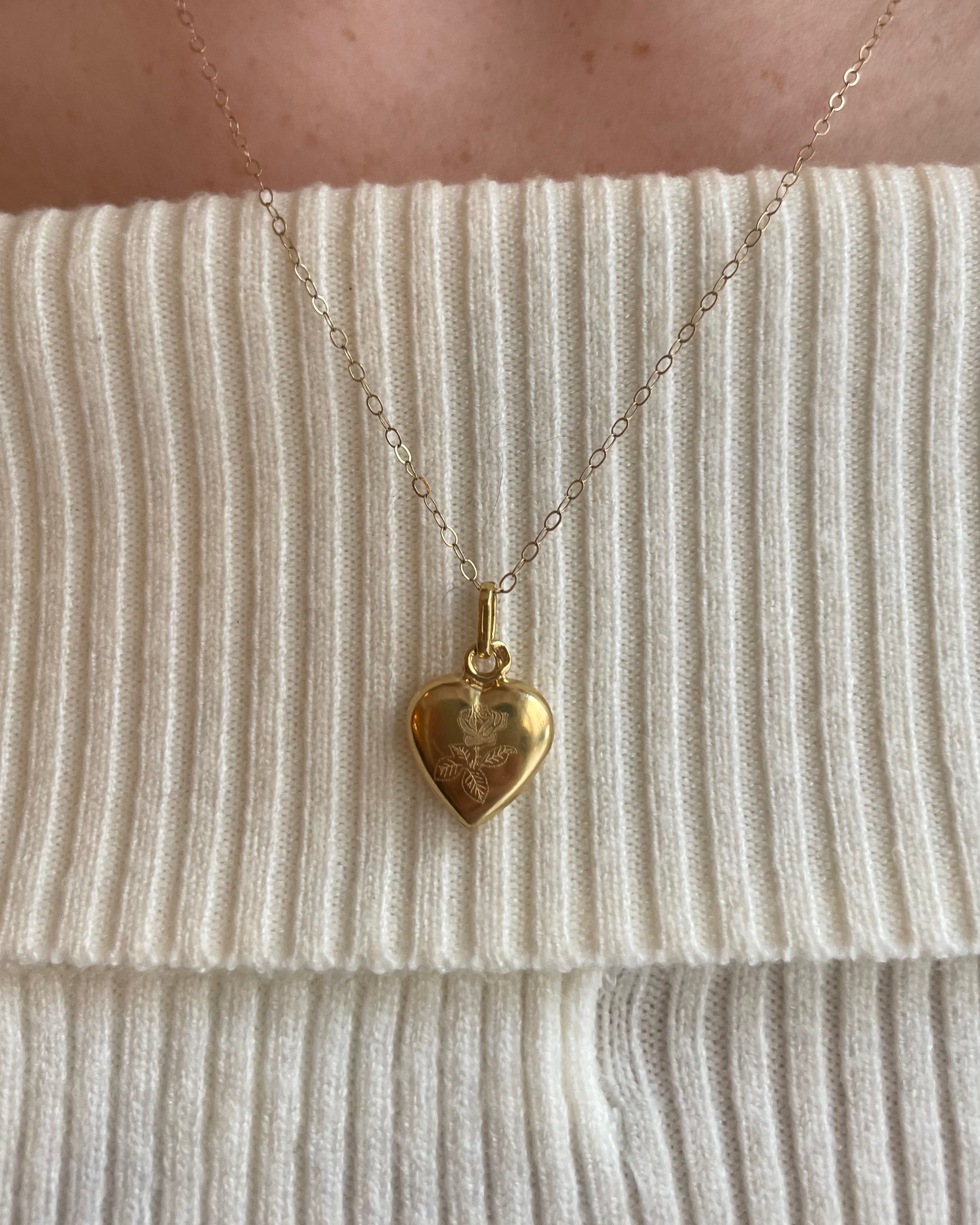 Pendentif Coeur Or Jaune 18 carat “Romy”