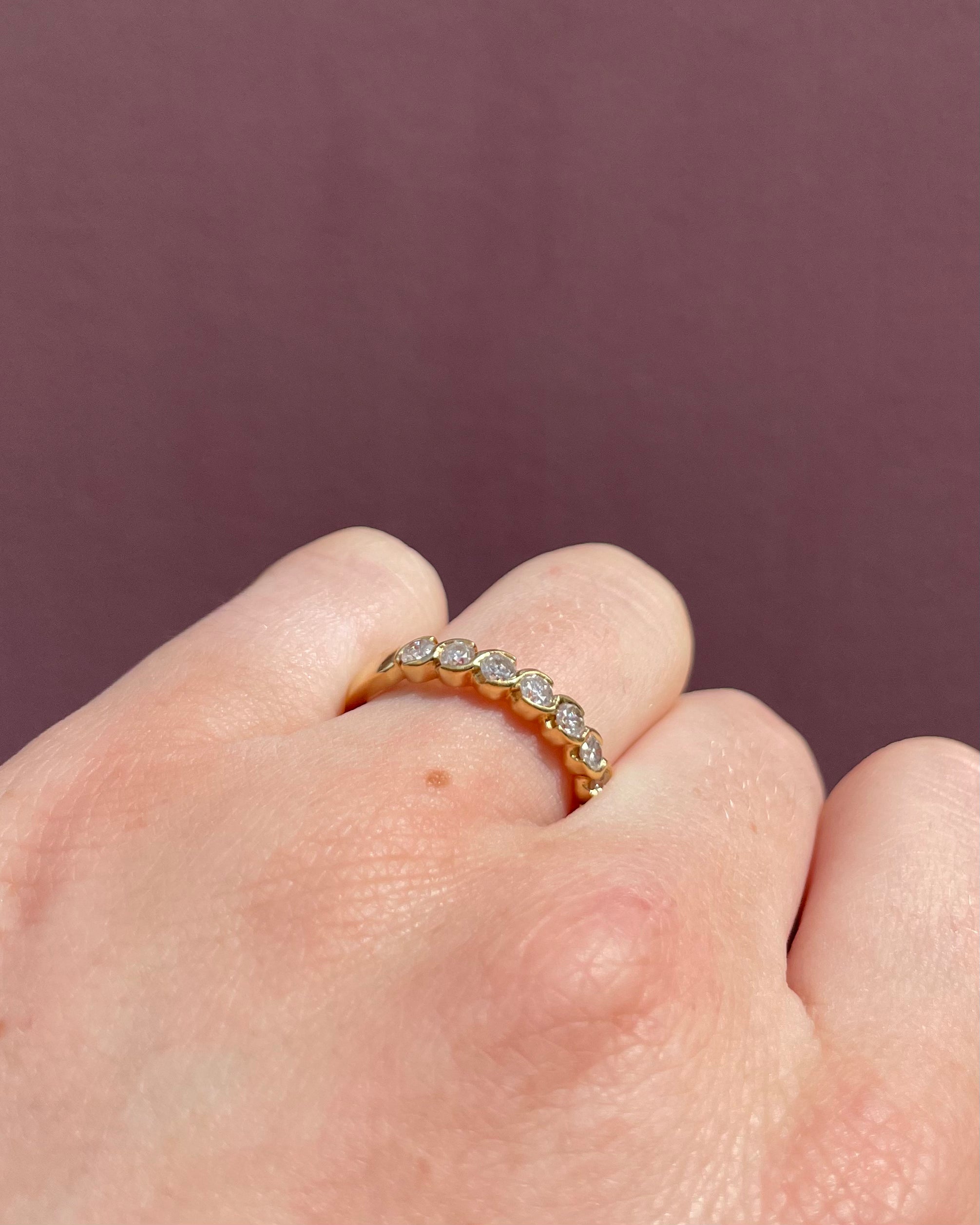 Demi-Alliance Diamants 0.42 carat &quot;Ninon&quot;