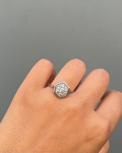 Bague Art-Déco Diamants 0.54 carat &quot;Ida&quot;