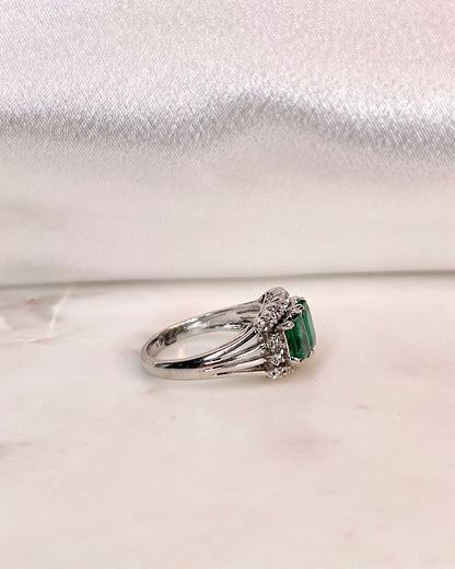 Bague Trilogie Émeraudes 1.60 carat &amp; Diamants “Ravi”