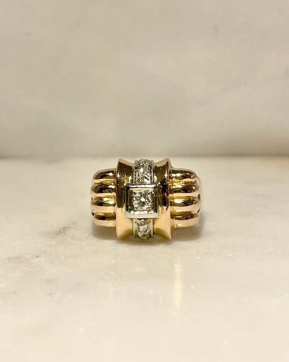 Bague Tank Diamants &quot;Arléna&quot;