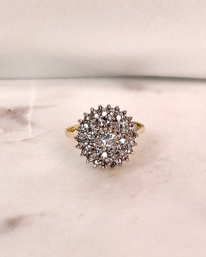 Bague Marguerite 53 Diamants 1.24 Carat &quot;Nina&quot;