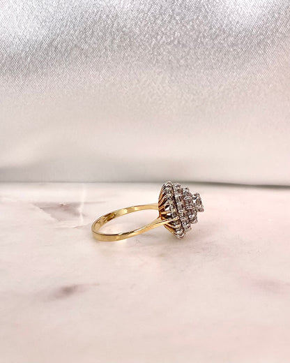 Bague Marguerite 53 Diamants 1.24 Carat &quot;Nina&quot;