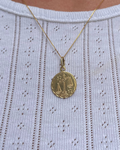 Pendentif Balance Or Jaune 18 carats &quot;Isméra&quot;
