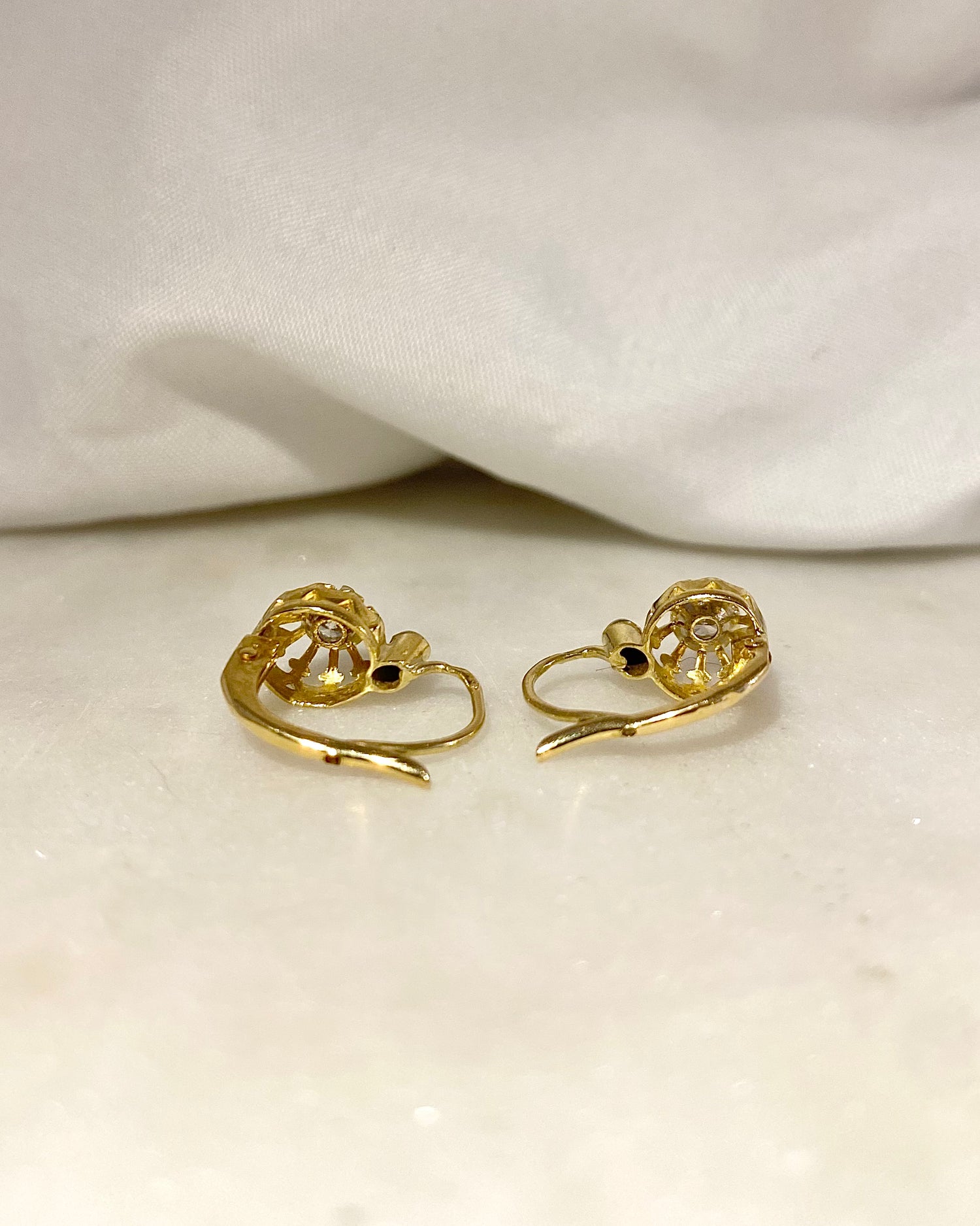 Dormeuses Vintage Diamants &quot;Tayana&quot;