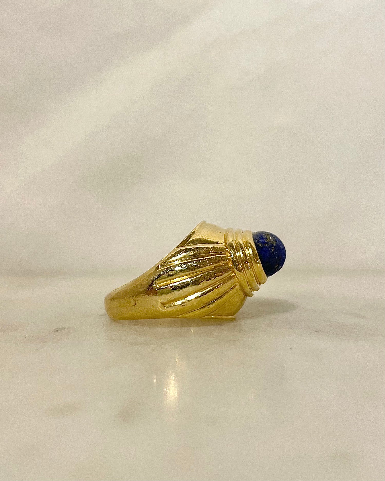 Chevalière Lapis Lazuli Collection Jaipur signée Boucheron