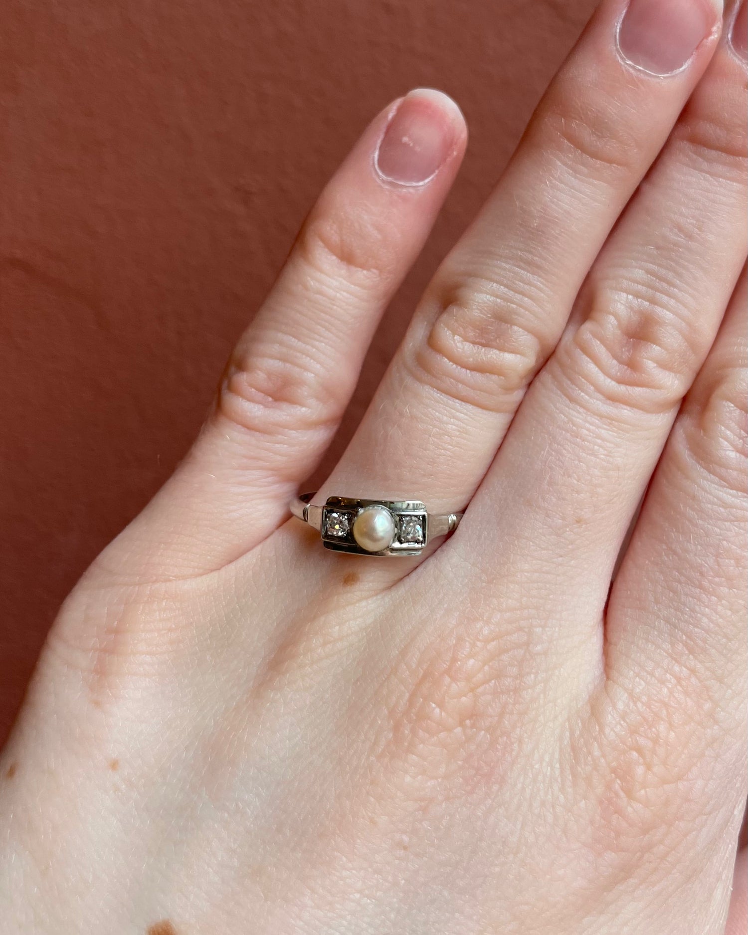 Bague Trilogie Perle &amp; Diamants “Alka”