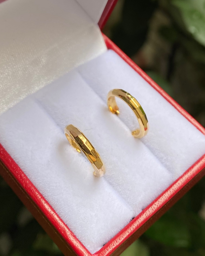 Créoles Or Jaune 18 Carats &quot;Awen&quot;