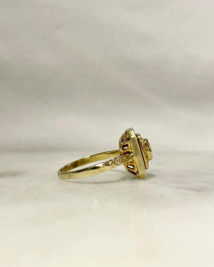 Bague Style Art-Déco Rubis &amp; Diamants &quot;Uméa&quot;
